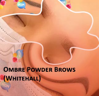 Ombre shading brows
