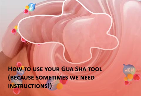 Plum rose quartz gua sha