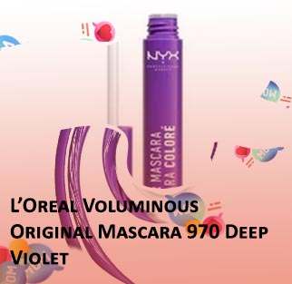 Purple voluminous mascara