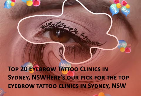 Tattoo on top of eyebrow